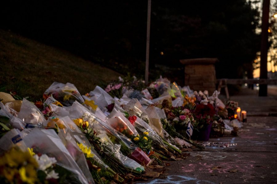Memorial at Tree of Life Synagogue in Pittsburgh (Taken from NY Times)