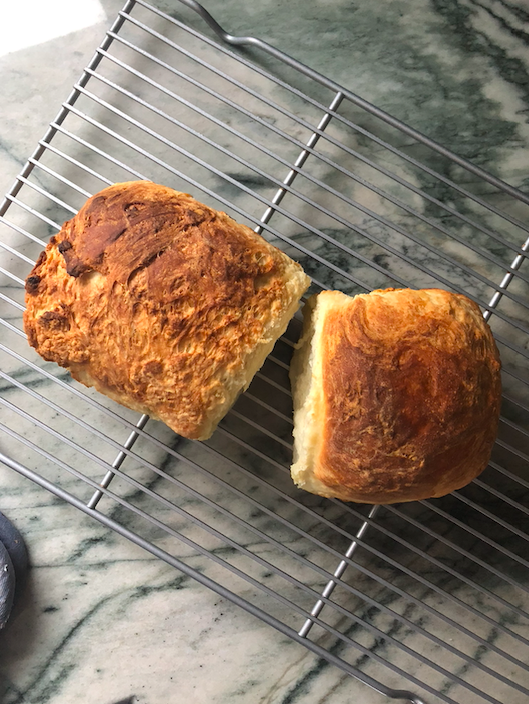 I’ve dredged up all the recipes that I’ve been meaning to make, put a ten-pound bag of flour to good use, and passed whole afternoons letting bread proof.